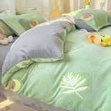 Avocado Soft Plush Duvet Cover