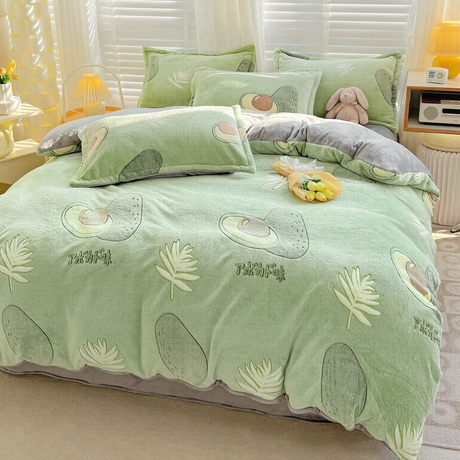 Avocado Soft Plush Duvet Cover - Throw Blankets