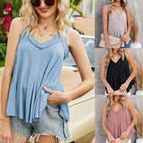 2021 New V-Neck Irregular Hem Vest