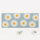 Feblilac Long Daisy Bath Mat – Soft Non-Slip Floral Runner Rug for Bathroom & Kitchen