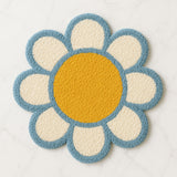 Feblilac Daisy Shaped Bath Mat – Cute Non-Slip Floral Rug for Bathroom & Bedroom