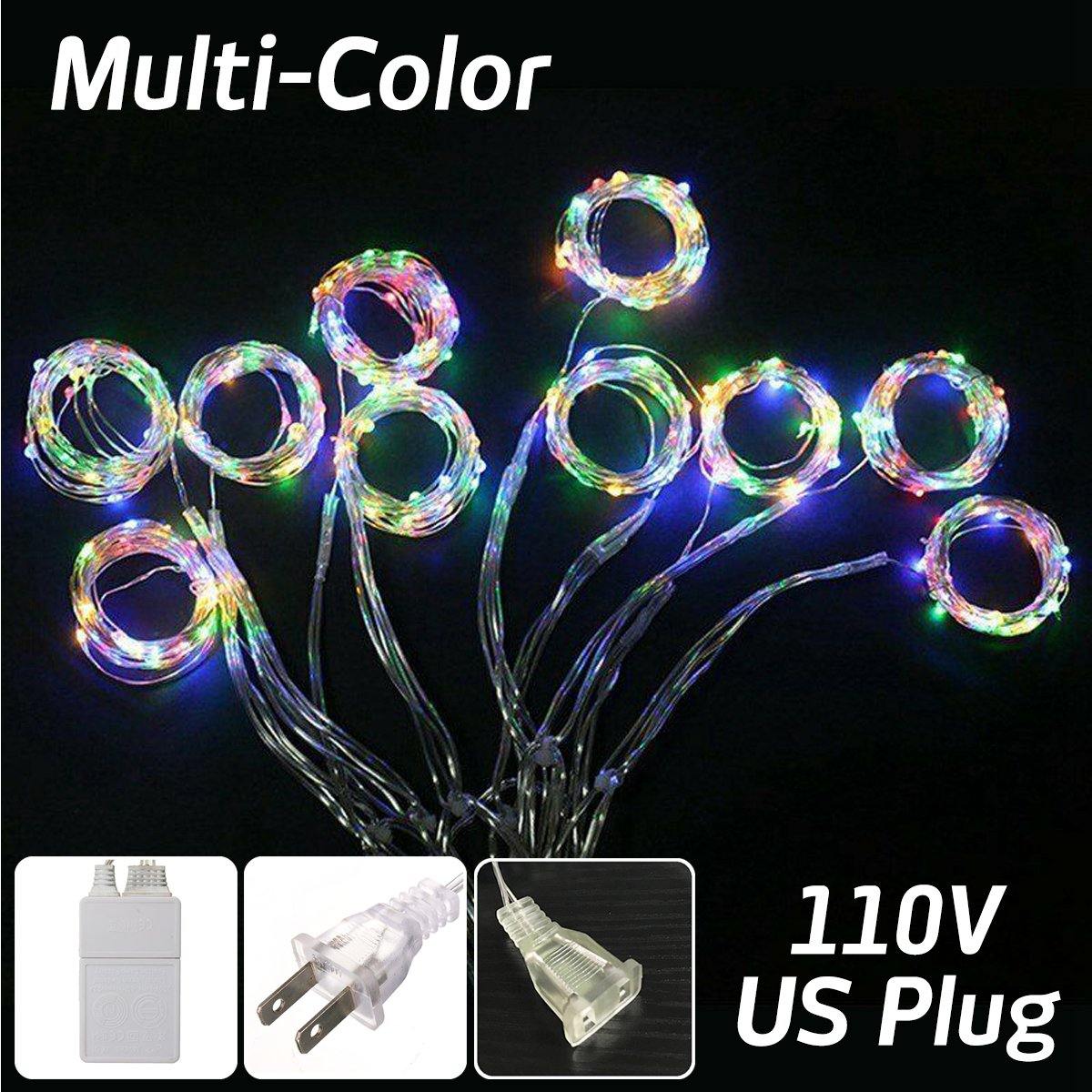 AC110V 300LED Curtain Fairy String Light Window Christmas Wedding Party Decor Lamp US Plug