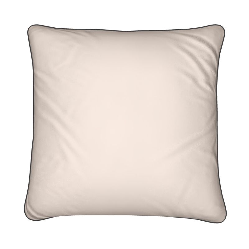 Abstract Faces Beige Velvet Cushion