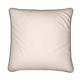 Abstract Faces Beige Velvet Cushion