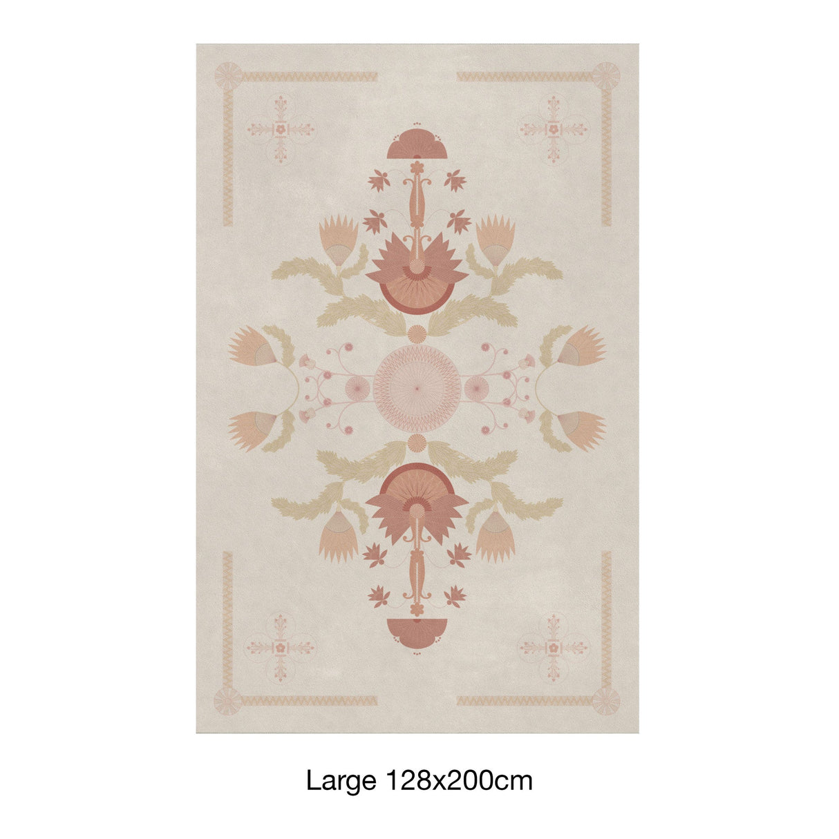 Asian Pond Bloom Ivory Rug