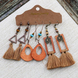 Bohemian Style Tassel Earrings (3 Set)