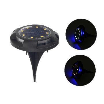 LED Solar Power Ground Lights Floor Decking Outdoor Garden Lawn Path Lamp