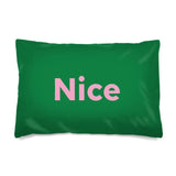 2-tone Nice Pillowcase (green-pink)