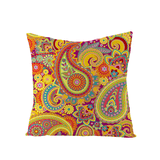 Bohemian Mandala Folk Geometrical Style Linen Throw Pillow Case Home Sofa Art Decor Cushion Cover