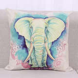 Fashion Animal Cotton Linen Throw Pillow Case Waist Cushion Cover Home Sofa Car Decor