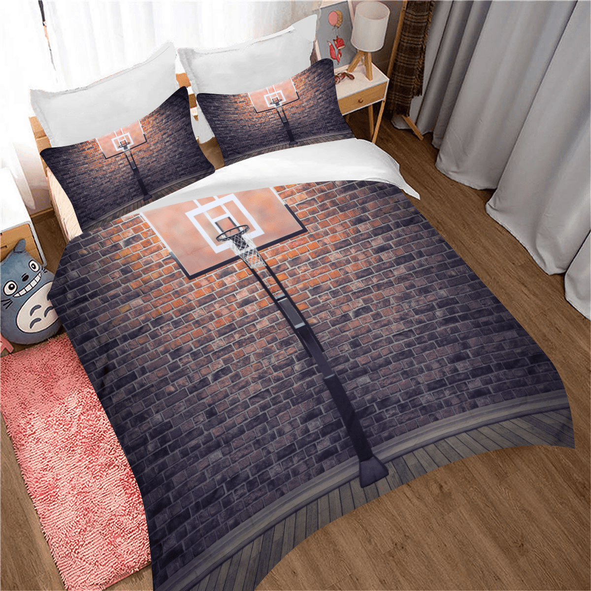 3D Printed Football Basketball Bowling GA Bedding Set Bedlinen Duvet Cover Pillowcases for Bedding Set