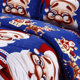 Christmas Santa Duvet Cover Bedding Set Pillowcase Sheet Quilt Covers Bedclothes for Bedroom Decor