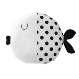 Cartoon Doll Pillow Cute Striped Polka Dot Fish Pillow Kids Accompany Sleeping Doll Cushion