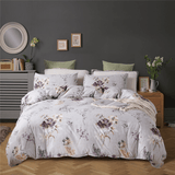 2/3Pcs Bedding Set Printed Flowers Comforter Quilt Cover Pillowsilp Cotton Warm Soft Duvet Cover for Home Textile