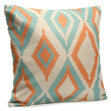 45X45Cm Square Linen Pillow Cases Nordico Geometric Pattern Chair Cushion Home Office Decor