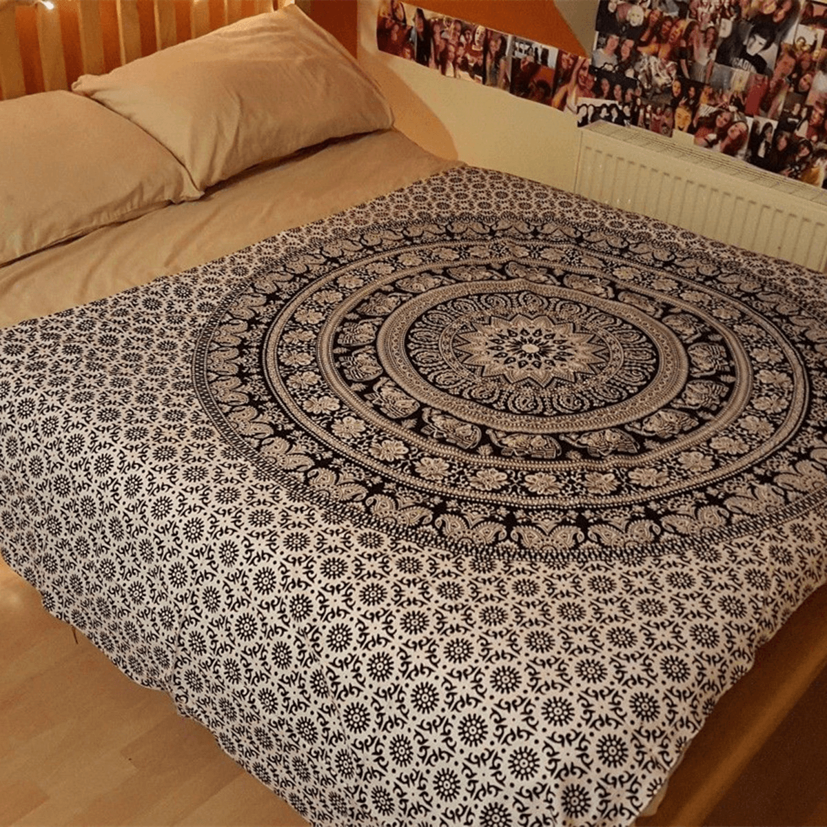 Indian Mandala Wall Hanging Tapestry Bedspread Throw Mat Gypsy Home Decor