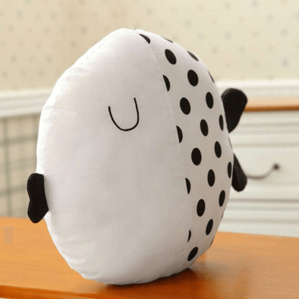 Cartoon Doll Pillow Cute Striped Polka Dot Fish Pillow Kids Accompany Sleeping Doll Cushion