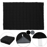 100X150Cm Weighted Cotton Blanket Heavy Sensory Relax 4.5 / 7 / 9.5Kg Black Blankets