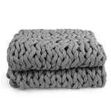 Warm Winter Luxury Handmade Crocheted Bed Knitted Sofa Cover Blanket 5 Colors Thick Thread Blanket Knitted Quilt Home Gift