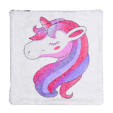 Rainbow Sequins Unicorn Cushion Cover 40X40Cm Decorative Mermaid Pillow Case for Sofa Reversible Pi