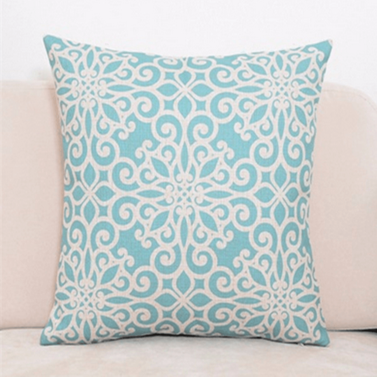 45X45Cm Square Linen Pillow Cases Nordico Geometric Pattern Chair Cushion Home Office Decor