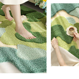 Feblilac Mountain Forest Moss Bedroom Rug Long Runner