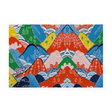 Feblilac Colorful Mountains PVC Coil Door Mat