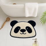 Feblilac Cute Panda Shaped Bath Mat – Soft, Absorbent & Non-Slip Rug for Bathroom, Kids’ Room, Entryway