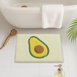 Feblilac Avocado Shaped Tufted Bath Mat – Cute Non-Slip Bathroom Rug