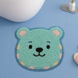 Feblilac Cute Bear-Shaped Kids Bath Mat – Soft, Non-Slip Rug for Bathroom & Bedroom