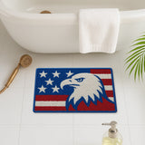 Bald Eagle Tufted Rug – Patriotic Stars & Stripes American Flag Bath Mat