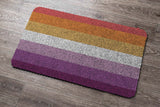 Feblilac Purple and Red LGBT Flag Nylon Door Mat