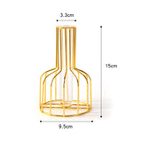 Simple Metal Vase with Glass Tube