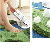 Feblilac Rainbow World Handmade Tufted Acrylic Livingroom Carpet Area Rug