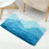 Feblilac Blue Mountain Tufted Bath Mat