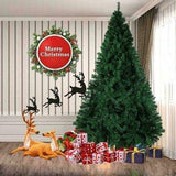 7Ft 2.1m Green Artificial Christmas Tree Solid Stand Holiday Home Decoration