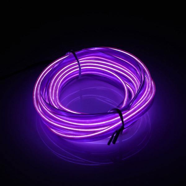 3M Led Flexible EL Wire Neon Glow Light Rope Strip 12V For Christmas Holiday Party