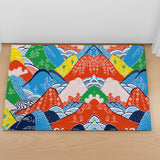 Feblilac Colorful Mountains PVC Coil Door Mat