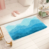 Feblilac Blue Mountain Tufted Bath Mat