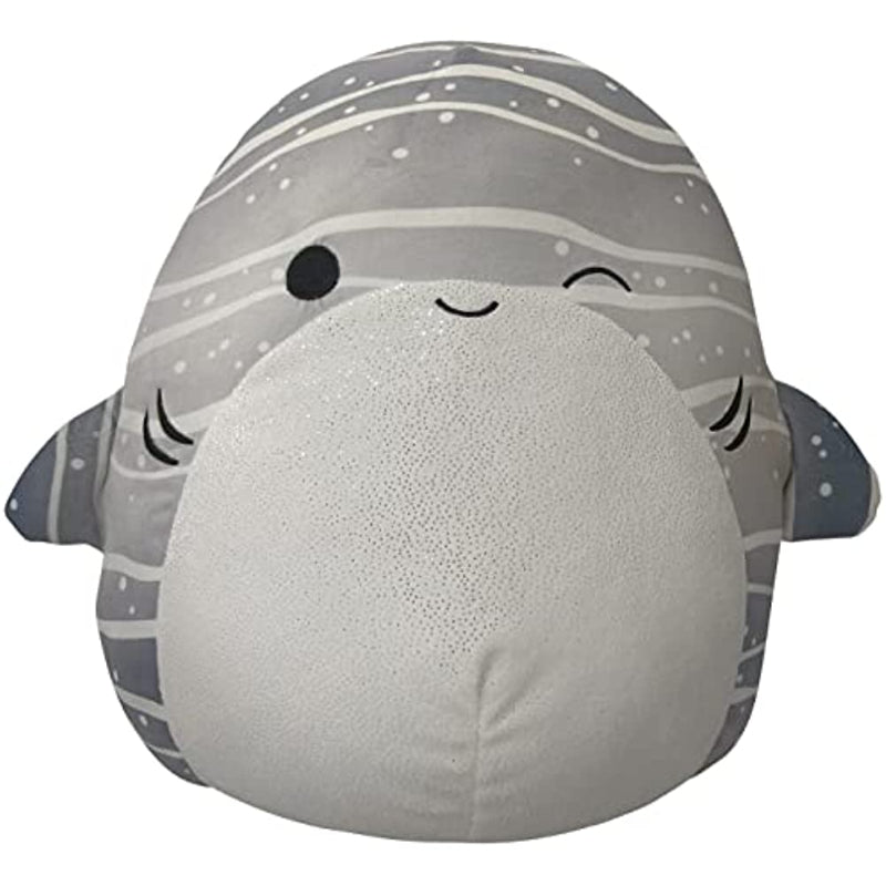 14-Inch Grey Striped Shark Plush Toy