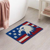 Bald Eagle Tufted Rug – Patriotic Stars & Stripes American Flag Bath Mat
