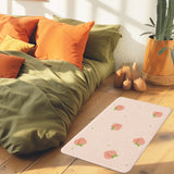 Feblilac Peach Shaped Tufted Bath Mat – Fun & Soft Non-Slip Bathroom Rug