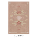 Asian Pond Bloom Coral Rug