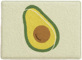 Feblilac Avocado Shaped Tufted Bath Mat – Cute Non-Slip Bathroom Rug