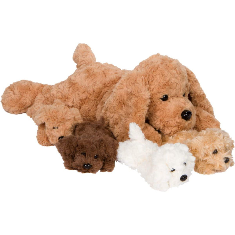 Labradoodle Puppies Mother And Baby Animal Stuffed Plush Toy