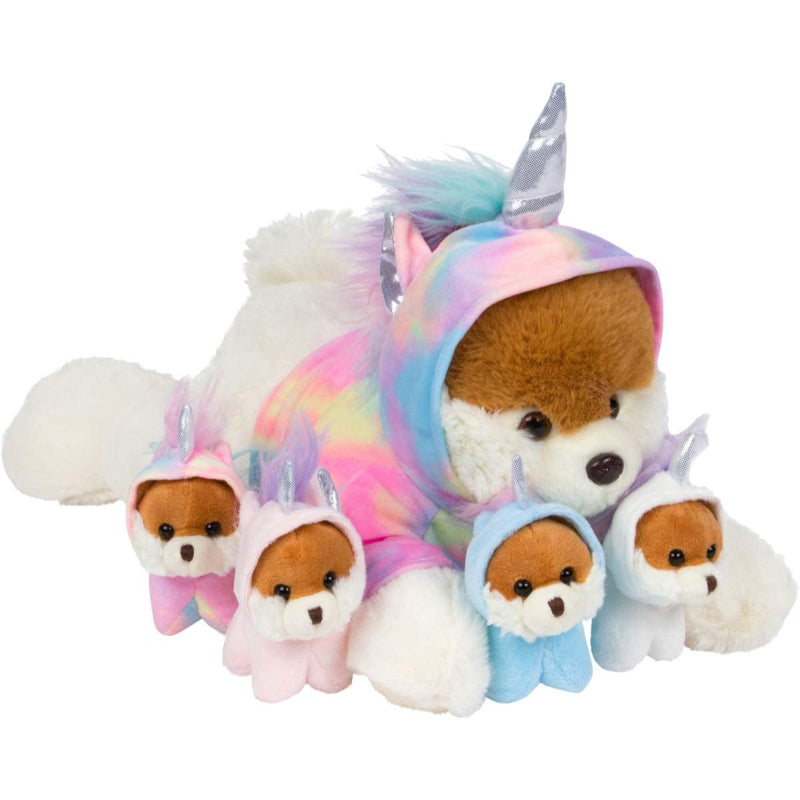 Unicorn Puppies Mother And Baby Animal Stuffed Plush Toy