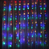 3M*2M USB 8 Modes Remote Control 200 LED Curtain String Light with 10 Hooks Festival Christmas Wedding Decor