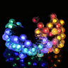 12M 8 Modes 100LED Solar String Light Crystal Ball Fairy Lamp Wedding Holiday Home Wedding Party