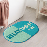 Relax Tab 200mg Tufted Bath Mat – Funny Pill Shaped Bathroom Rug