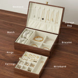 Black Walnut Solid Wood Jewelry Box